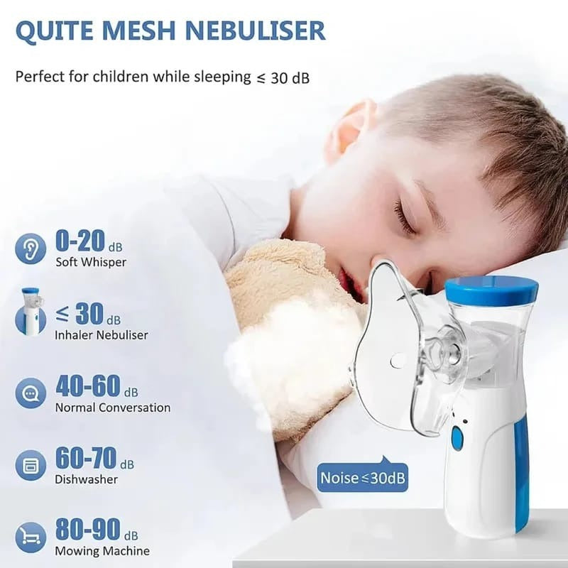 Portable Nebulizer Compact Inhaler Nebulizer Machine For Kids And Adults | Medical Grade Steam Therapy Device For Easy Breathing Relief
